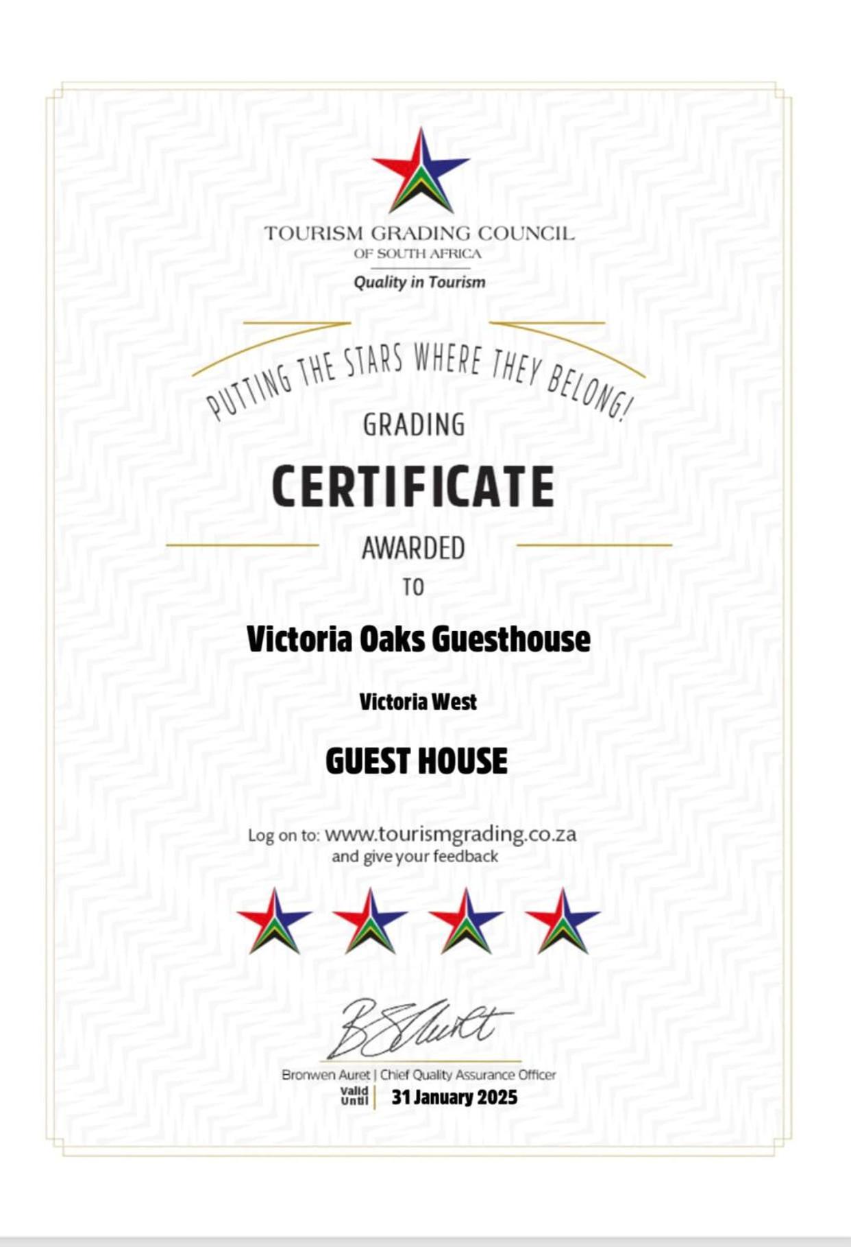 Victoria Oaks Guesthouse Victoria West 외부 사진